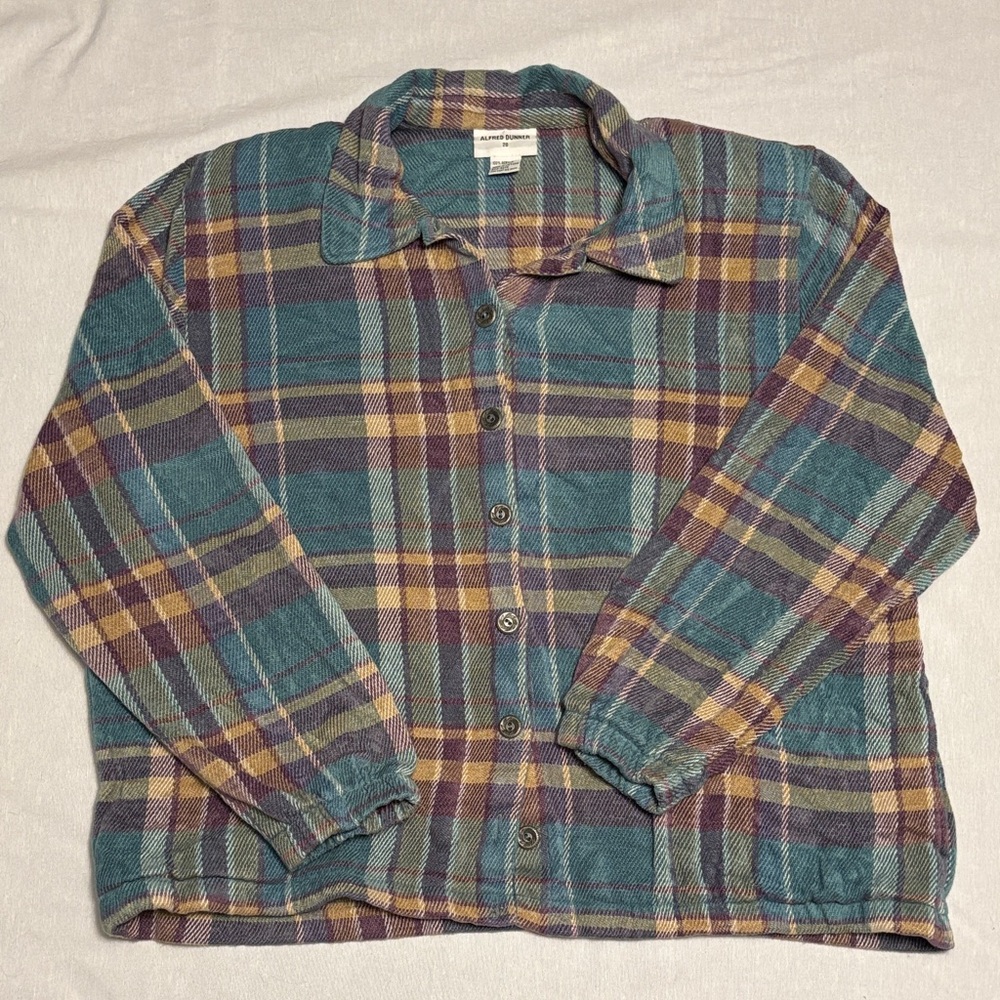 Vintage Alfred Dunner Multicolor Plaid Shirt